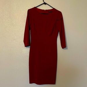 Burgundy David Meister evening dress